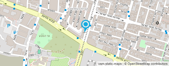 מפת הגעה אל צינקוגרפיה "מוקד" 2000