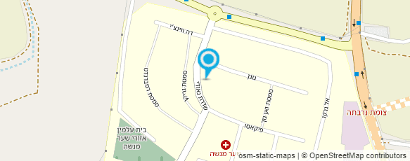 מפת הגעה אל המרכז לבריאות הנפש "שער- מנשה"