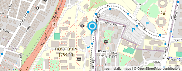 מפת הגעה אל אוניברסיטת בר אילן