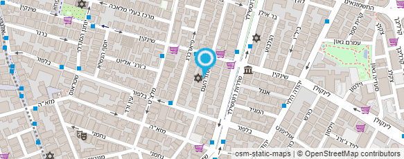 מפת הגעה אל מוסדות חסידי בעלזא