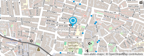 מפת הגעה אל מוסדות סקווירא