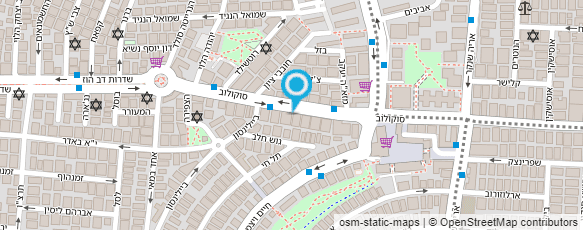 מפת הגעה אל עזרא אהרן