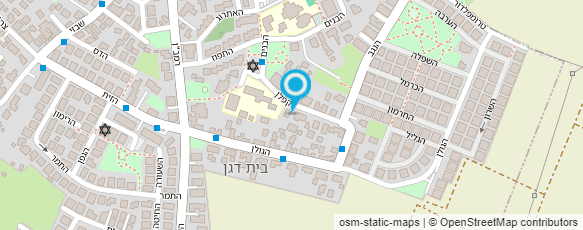 מפת הגעה אל השרות המטאורולוגי