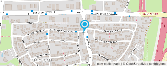 מפת הגעה אל מתנ"ס גבעת אולגה