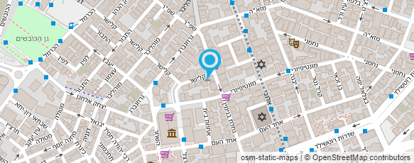 מפת הגעה אל ספריה ע"ש פ. קורסקי