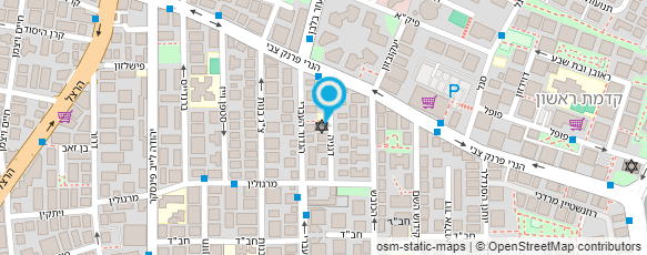 מפת הגעה אל בית כנסת נצח ישראל לעדת הספרדים