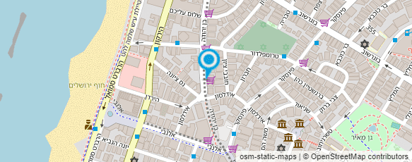 מפת הגעה אל בית מרקחת  "בן יהודה"