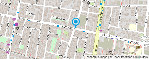 מפת הגעה אל רוני חוליו מעצב שיער