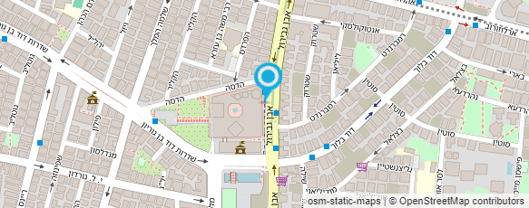 מפת הגעה אל מיני מרקט גן העיר