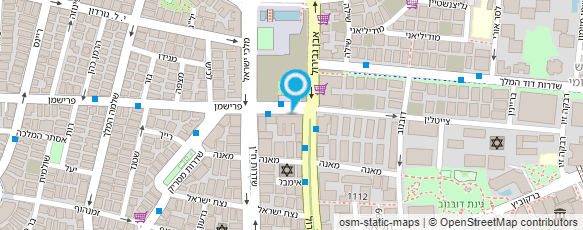 מפת הגעה אל עו"ד מילמן פנחס וענת