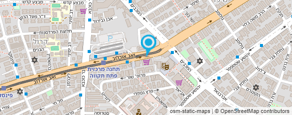 מפת הגעה אל מוניות אביר