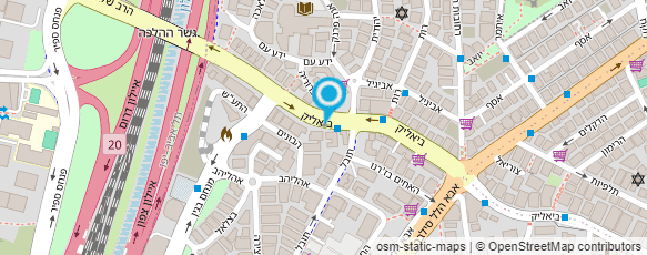 מפת הגעה אל פופר בנימין