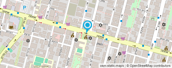 מפת הגעה אל עיריית רעננה