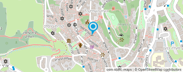 מפת הגעה אל בית חב"ד - צפת