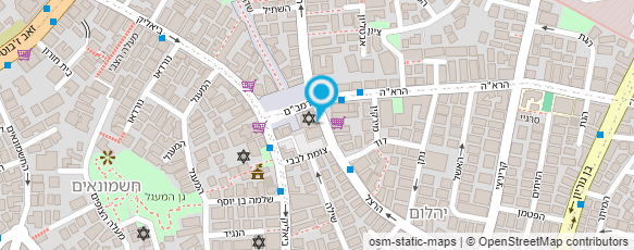 מפת הגעה אל אגודה לבנין בית הכנסת הגדול ברמת גן