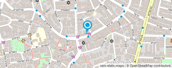 מפת הגעה אל גבאי צדוק