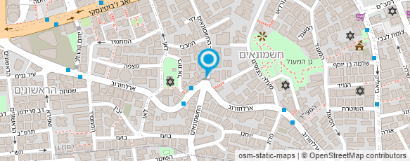 מפת הגעה אל אהרון דנית עיצוב שיער