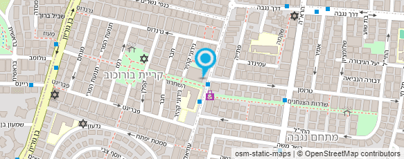 מפת הגעה אל תיכון חדש ר"ג