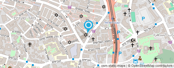 מפת הגעה אל מוסדות תולדות אהרן