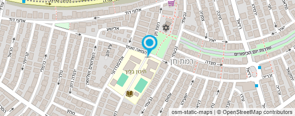 מפת הגעה אל "בליך" תיכון עירוני