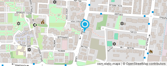 מפת הגעה אל חברת עו"ד ונוטריון - יוסי רפפורט