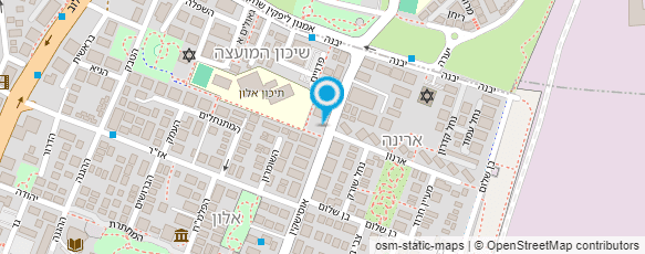 מפת הגעה אל מרכז קהילתי ע"ש יגאל אלון