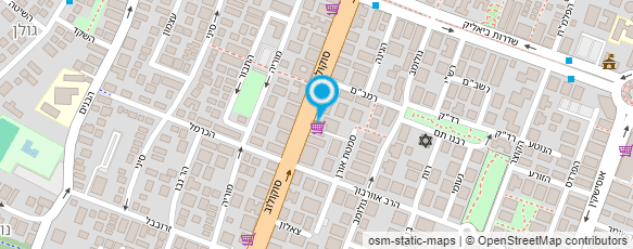 מפת הגעה אל עו"ד, נוטריון ומגשרת עליזה בן יצחק