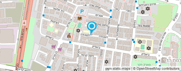 מפת הגעה אל מתנ"ס "מרחב" מרכז תרבות ואומנות