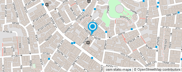 מפת הגעה אל תלמוד תורה "רבי עקיבא" מרכז