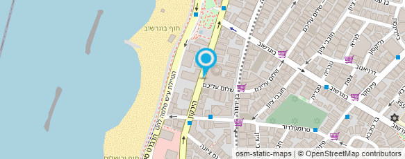 מפת הגעה אל רשת מלונות סאן תל אביב