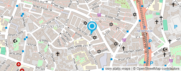 מפת הגעה אל "אש"ל ירושלים" ע"י כולל חב"ד מפת הגעה אל "אש"ל ירושלים" ע"י כולל חב"ד