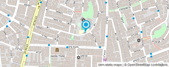 מפת הגעה אל "הלל"