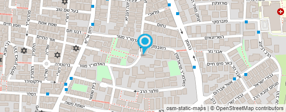 מפת הגעה אל תלמוד תורה חוג חתם סופר - יסודי התורה