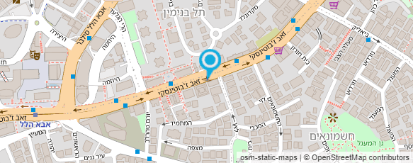 מפת הגעה אל מעצבי שיער הנשיא