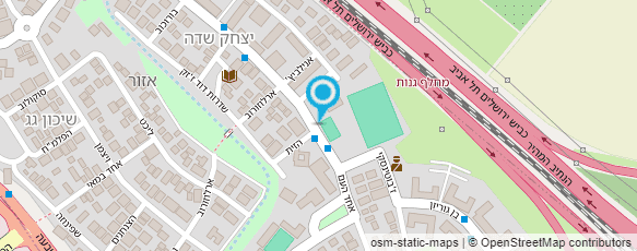 מפת הגעה אל מרכז קהילתי ע"ש אמלן