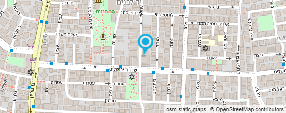 מפת הגעה אל הנגר הנייד-בצלאל