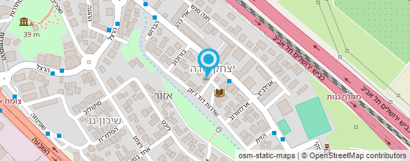 מפת הגעה אל ספריה ציבורית אזור