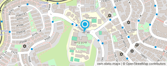 מפת הגעה אל בית הספר התיכון התורני ע"ש פ. הימלפרב