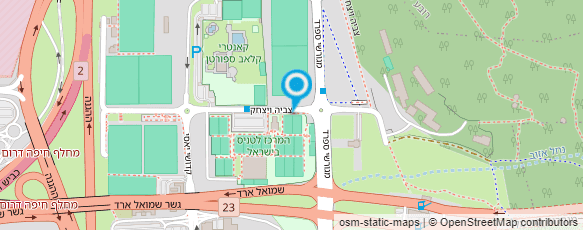 מפת הגעה אל המרכז לטניס בישראל