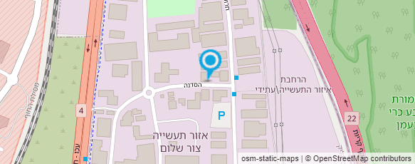 מפת הגעה אל אוטוסטרדה רשת מוסכים חיש 2010 בע"מ