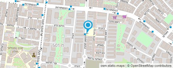 מפת הגעה אל קמפוס חנקין - הקתדרה ללימודי מבוגרים