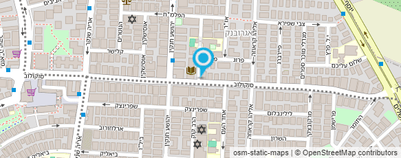 מפת הגעה אל ארגון הקבלנים והבונים בחולון