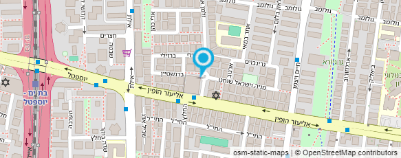 מפת הגעה אל היח' להתנדבות חולון