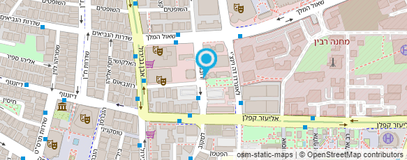 מפת הגעה אל מרכז מאירהוף לחינוך לאומנות-מוזיאון ת"א