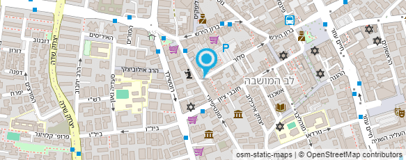 מפת הגעה אל ארגון הקבלנים והבונים פ"ת