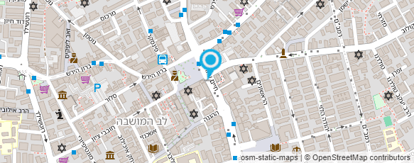 מפת הגעה אל מוניות עצמון