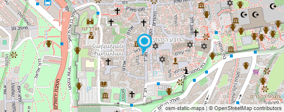 מפת הגעה אל גלריה קרדו 1984 -