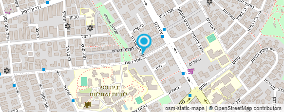 מפת הגעה אל חטיבת הביניים ע"ש יצחק בן צבי