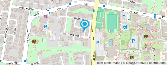 מפת הגעה אל פרופ' עמוס קורצ'ין מפת הגעה אל פרופ' עמוס קורצ'ין