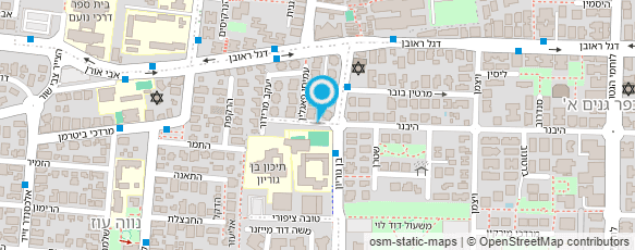 מפת הגעה אל תיכון עירוני ע"ש ד. בן גוריון